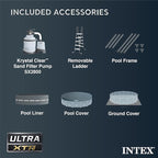 INTEX Above Ground Swimming Pool Set, Ultra XTR 26ft x 52in with Sand Filter Pump - Round Frame - Heavy-Duty Outdoor Pool for Home, Backyard, and Patio