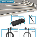 Art3d LED Recessed Lighting Kit - 6pcs Self-adhesive White LED Light with Smart Switch, 3000k Touching Switch Light for Wood Slat Wall Panels, Headboards, Stairs, Home decor, Under Cabinet Strip Light