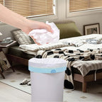 6 Gallon Trash Bags Drawstring, Pack of 35, Garbage Bags, 55x66cm, 9.5g/pcs, Unscented, White