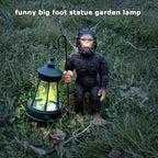 Bigfoot Garden Statues with Lamp Solar Outdoor Decors, Solar Light Big Foot Sasquatch Yard Decorations for Front Porch Patio Lawn Decor, Bigfoot Gifts Sasquatch Gifts Outdoor