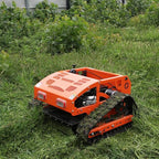 DIGMIGHT9 HP Gas RC Robotic Lawn Mower with Snow Plow - Remote Control Lawn Mower Robot, 600m Range, 21.6" Cutting Width for Slopes, Orchards & Commercial Use (Orange)