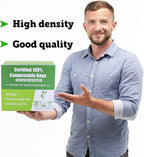 Primode Compostable Bags, 6 Gallon Food Scraps Yard Waste Bags, 100 Count, Extra Thick 0.87 Mil. ASTMD6400 Compost Bags Small Kitchen Trash Bags, Certified By BPI And TÜV AUSTRIA,