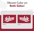 Indiana Hoosiers College Sports Printed Flag - NCAA Licensed - Nylon - School Banner (White, Red) (2' x 3')
