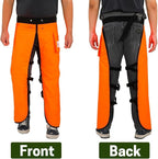 Chainsaw Chaps Apron Wrap 8-layer for Men/Women Loggers Forest Workers Protective Chain Saw Pants Adjustable