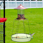 Universal Wild Bird Seed Catcher Hanging Hoop Platform Bird Seed Catcher Tray for Hummingbird Feeders Bee Feeder Outdoor Garden Accessories(2 Pieces,24 Inch)