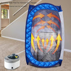 Portable Sauna Tent, Foldable One Person Full Body Spa for Detox Therapy Without Steamer- Blue