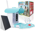 Bird Feeder with Camera, Smart Bird Camera with AI Identify BirdSpecies, Auto Record BirdVideo, Instant Notifications, 2K Video Live Stream Camera with Solar Panel for Birds Lover (Blue)