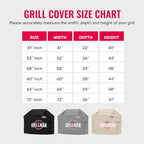 Grill Cover by Grillman, Red, 64 Inch, BBQ Outdoor Grill Covers, Charcoal & Gas Grills, Waterproof, Rip-Proof, Weather-Resistant, Anti-UV, Barbecue Cover for Weber, Genesis, Charbroil, Nexgrill, etc