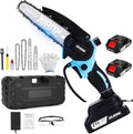 Mini Chainsaw Cordless, 8 Inch &6 Inch Electric Chain Saw, Battery Powered Handheld Tree Saw for Branch Pruning and Gardening, Brushless Chainsaw, Garden Yard Guru Tools, Gifts for Men Dad Husband