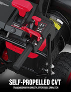 PowerSmart 80V 24" Cordless Snow Blower, 2-Stage Self-Propelled with (2) 6.0Ah Batteries & (1) Charger (HB2805B)