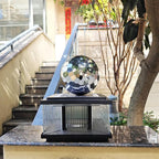304 Stainless Steel Gazing Ball Sculptures Diamond Ball Decoration Mirror Hollow Decor Ball Reflective Garden Sphere Hollow Metal Ball Ornament Statues Gazing Globe for Home Garden (10 inch)