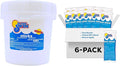 In The Swim Chlorine and Shock Bundle for Sanitizing Swimming Pools – Includes 10 Pound Bucket of 4-Inch Chlorine Sticks and 6 x 1 Pound Bags of 68% Cal-Hypo Pool Shock