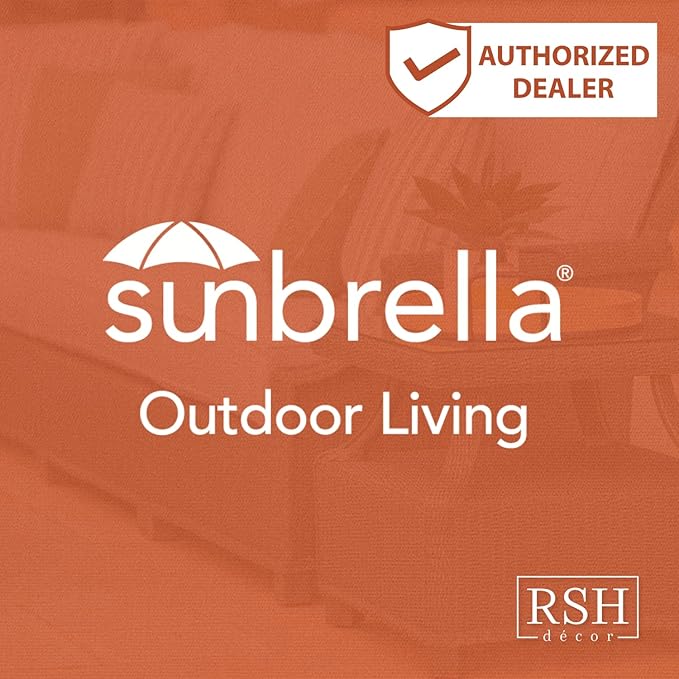 RSH DECOR: Sunbrella Play Square Throw Pillows Set of 2 | 17" x 17" | Water and Fade-Resistant Performance Fabric | Outdoor Pillow Covers with Down-Alternative Inserts | Play Jungle