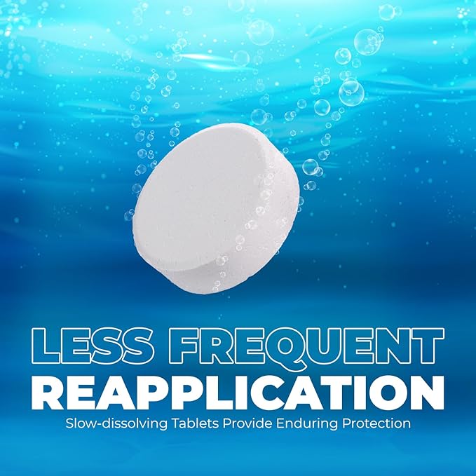 XtremeClear 45lbs Chlorine Tablets, 3" Swimming Pool & Spa Chlorine Tablets Long-Lasting, Slow Dissolving, Chlorine Tabs 3 Inch Tablets Bucket