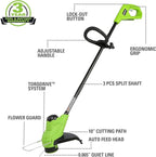 Greenworks 48V (2x24V) 21" Cordless Battery Self-Propelled Mower & 10" String Trimmer Combo Kit w/ (2) 5.0Ah Batteries & Charger