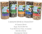 JCs Wildlife Premium Bird Seed Small Cylinder with Hole (Woodpecker Blend)