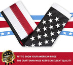 XIFAN Blue Line American Flag Blue Lives Matter 3x5 Outdoor - Heavy Duty 210D Nylon USA Police Flag with Stripe - Embroidered Stars/Sewn Stripes/Brass Grommets - Honoring Law Enforcement Officers