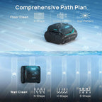 (2025 New) WYBOT C2 Vision Robotic Pool Cleaner with Camera, 8-in-1 Pool Vacuum for Inground Pools, Powerful Suction, Ultra-Fine Filter Pool Robot, Wall Climbing, Smart Navigation, Black