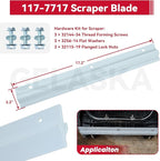 GELASKA 117-7700 Snowblower Paddles with 117-7717 Scraper for Toro Power Clear 180, 418 ZE, 418 ZR, 518 ZR, 518 ZE, 38272, 38282, 38472, 38473, 38273, 38283, 38274 Snowthrowers