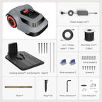 Redkey MGC500 Robot Lawn Mower with 393ft Boundary Wires for 0.12 Acre (1/8 Acre), 45% Slope, 70Mins Runtime, Auto Recharge, Automatic Robotic Lawn Mower w/Precise Location & Breakpoint Detection