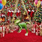 Garden Swing Frog, Suitable for Decorating Balconies, Gardens, and Flower pots. Seasonal Decorations and Unique Designs Make it Perfect