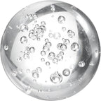 uxcell 70mm/2.8" Crystal Sphere Ball Bubble Glass Solid Decorative Sphere Crystal Ball Prop Ornament for Feng Shui Divination Fortune Telling Tabletop Fountain Decoration, Clear