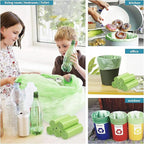 Biodegradable Trash Bags 8 Gallon, 100 Count Small Compost Bags, Compostable Strong Bathroom Garbage Bags with Tear & Leak Resistant, Recycling Eco-Friendly Trash Can Plastic Liner