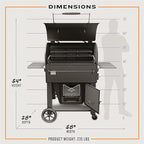 Oklahoma Joe's® Marshal Centerbox™ Smoker, Black Steel - 23202164
