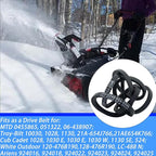 754-0346 Snowblower Auger Drive Belt 3/8" x 30" for Cub Cadet MTD Troy-Bilt White Outdoor 754-0346 954-0346 Ariens 07208400 S-tens 265-013 Toro 6552(2 Pcs)