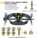 99-9313 Snow Blower Paddles with 55-8760 Scraper Blade Replaces Toro 99-9313, 125-1128, 55-9250, 55-9251, 88-0771 for Toro 38180 ccr 2000 ccr 2400 ccr 2500 ccr 3650 ccr2000 ccr3650 Snowthrower