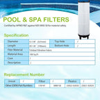 Savener® S8M150 System 3 Inner and Outer Cartridge, Replacement for Sta-Rite System 3 S8M150, 170147, 25022-0203s-25021-0202s, SR450 Swimming Pool Filter Cartridge, 450 Sq. Ft