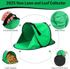 2025 New 60 Gallon Pop-Up Foldable Leaf Collector,Portable LeafBag,600D Oxford Cloth Leaves Pick Up Tool,Thicken Collapsible Leaves Picker Bag,Dustpan-Type Lawn Collector,Reusable Yard Garden Bag