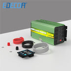 EDECOA 2000W Power Inverter 12V DC to 110V 120V AC 2000 Watts with Remote Control LCD Display USB 3 Outlets for Cars, Trucks, RVs, Rural Cabins