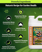 FoxFarm Tiger Bloom Liquid Fertilizer Concentrate - Fast Acting Formula for Vicious Growth with Phosphorus - Encourages Fruit, Flower & Bud Development, NPK 2-8-4 (2.5 Gallons)