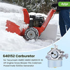 640152 Carburetor with Filter for Tecumseh 640152A HM80 HM90 HM100 8-10 HP Engine Snow Blower Mower 5000watt Generator Replace 640023 640051 640140 640260B