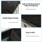 Outdoor Storage Box, 200 Gallon Metal Deck Box Built-in a Oxford Fabric Storage Bag, Lockable & Waterproof Outside Patio Storage Box for Cushions, Pillows, Tools, Pool Floats- Grey