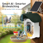 ChirpingPal™ Bird Feeder with Camera (Sage Green & White)