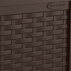 Suncast 4 Pack 22-Gallon Small Deck Box - Lightweight Resin Storage Container and Seat for Patio Cushions and Gardening Tools - Store Items on Patio, Garage, 22.5"L x 17"W x 22.5"H, Yard - Java Brown