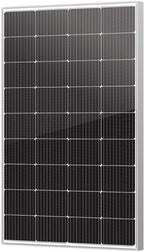 Newpowa 10BB Cell 200W Monocrystalline 200 Watt 12V Solar Panel and a Set of Z Brackets High Efficiency Mono Module RV Marine Boat Off Grid