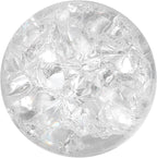 uxcell 30mm/1.2" Crystal Sphere Ball Ice Cracked Glass Solid Decorative Sphere Crystal Ball Prop Ornament for Feng Shui Divination Fortune Telling Tabletop Fountain Decoration, Clear