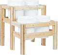 Greenes Fence Two-Tiers Four Bucket Elevated Cedar Wood Garden Frame, 30 in. x 28 in. x 30 in. - Made in USA with North American Cedar