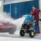 4200PSI Gas Pressure Washer 4.0GPM Gas Power Washer 196CC Gas Powered Washing Machine Commercial High Pressure Washer with 25ft Hose&5 Nozzles for Patio Garden Yard Vehicle,EPA/CARB/ETL (Black)
