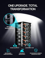 ECO-WORTHY 10KW Output 18.72KWH Home Solar Power System Complete kit:24pcs 195W Solar Panel(4680W)+10KW 120V/240V Inverter + 4pcs 48V 100AH Lithium Battery,for Off Grid/Energy Freedom