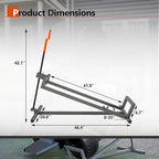 Lawn Mower Lift Jack Heavy Duty Ride on Lawn Mowers & Garden Tractors,Quick 3-Minute Installation Foldable Riding Lawn Tractor Lift with Manual and Power Tool Handles(Grey)