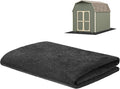3 mm Thickened Outdoor Storage Shed Mat, 3x6 ft Waterproof Shed Flooring Mat for Patio Furniture Floor Protecting from Wear/Liquid/Dust/Oil, Non-Slip Felt Rubber Rug Pad [Grey]