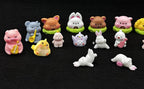 Geiomoo Mini Resin Crafts Set, Miniature Landscape, Mixed Fish Tank Accessories for DIY Home Garden Decors (20 Pcs)