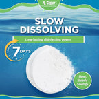 Rx Clear 3" Inch Chlorine Tabs | 10 Pounds | Individual Stabilized Chlorinating Tablets for Sanitizing Swimming Pools | Long Lasting, Slow Dissolving, and UV Protected
