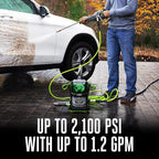 EGO Power+ 2100 Psi 1.2 Gpm Battery Powered Cold Water Pressure Washer with 4 Spray Nozzles 6.0Ah Kit