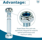 Snowblowers Shear Part 303160355P / 303160355 Compatible with Powersmart Snow Blower Shear Pins Set - 4 Pack