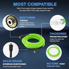 5000PSI Pressure Cleaner, 2025 New Power Cleaner with 33FT Flexible Extension Pressure Cleaner Hose Reel, 4 Nozzles, Professional Power Cleaners for Home/Car(Blue)